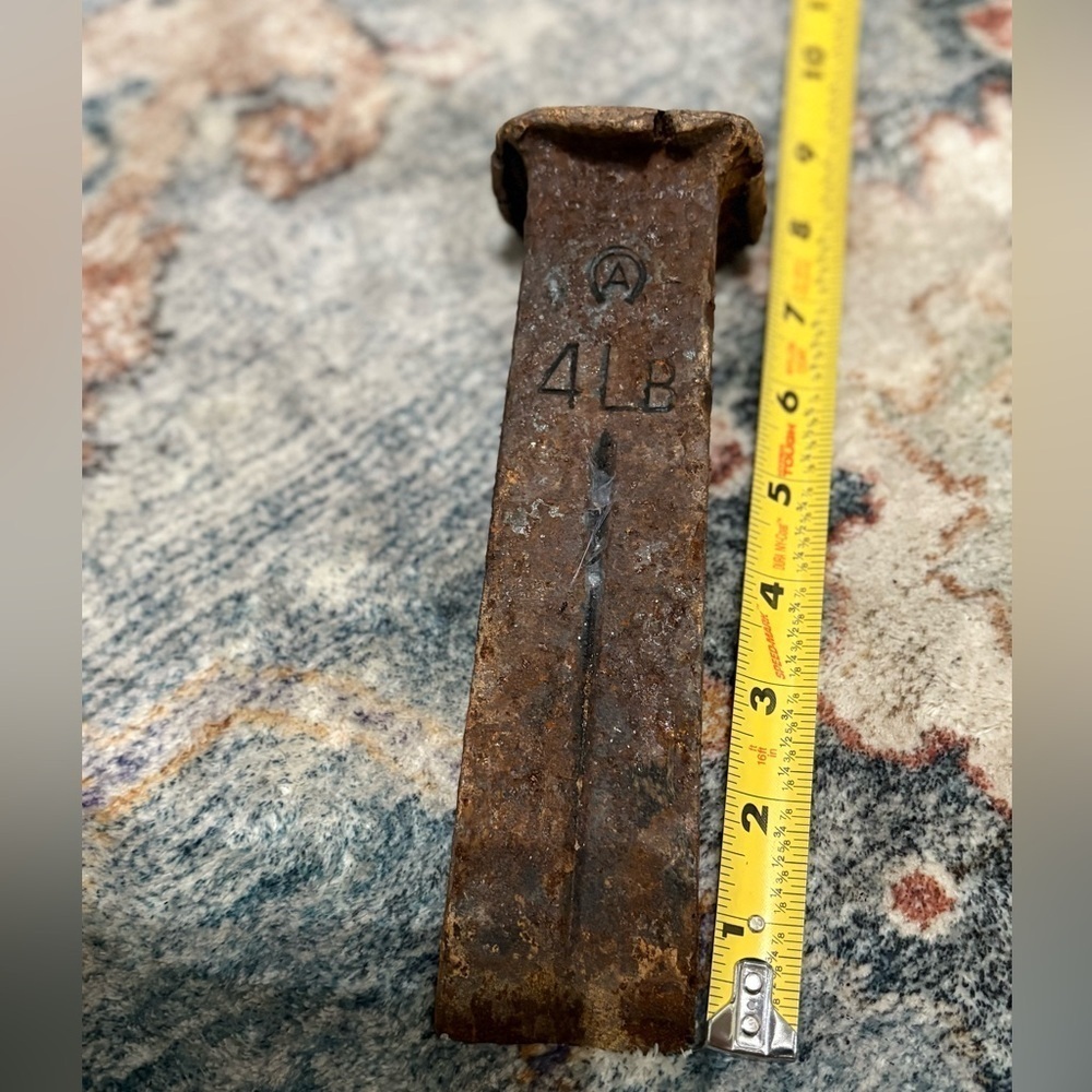 Vintage steel splitting wedge